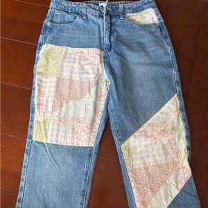 BP. Patchwork Denim Jeans